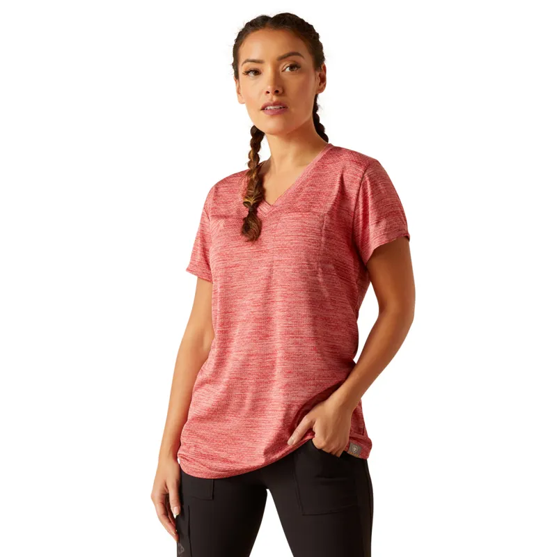 Ariat Women's Rebar Evolution Logo T-Shirt - Mineral Red