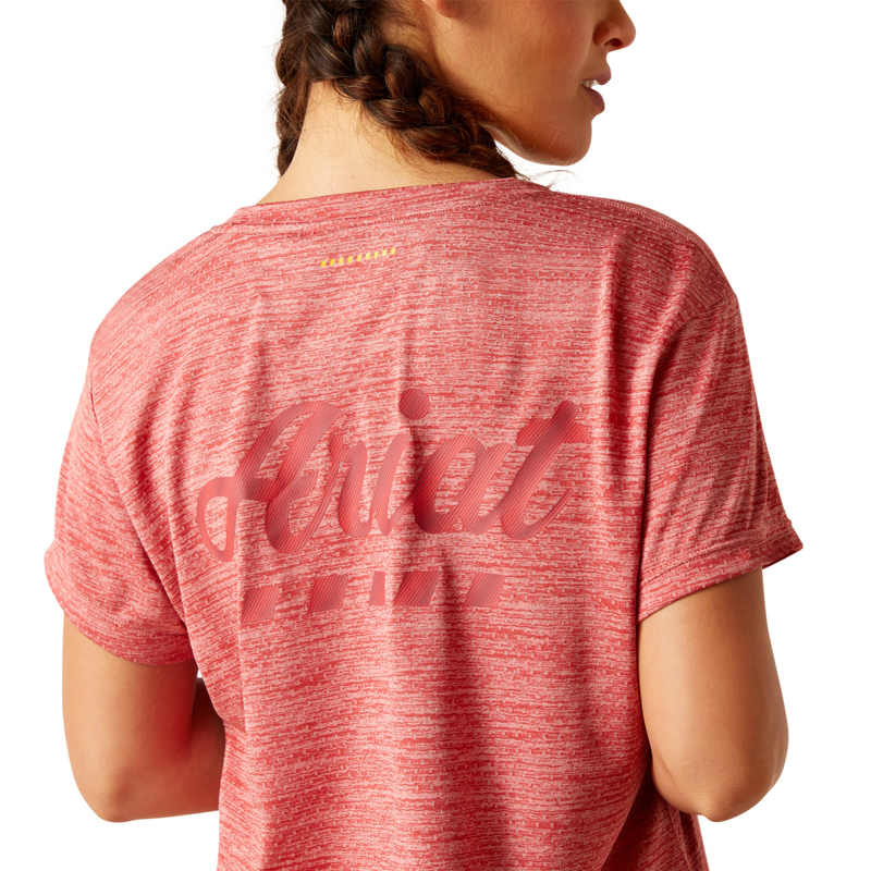 Ariat Women's Rebar Evolution Logo T-Shirt - Mineral Red-3