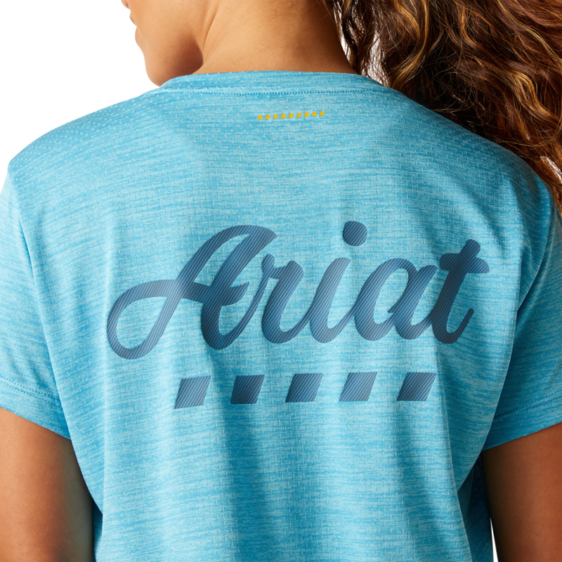 Ariat Women's Rebar Evolution Logo T-Shirt - Norse Blue-2