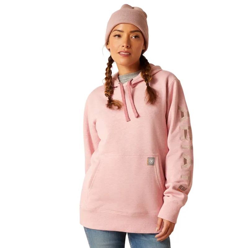 Ariat Women's Rebar Graphic Hoodie - Mauveglow Heather