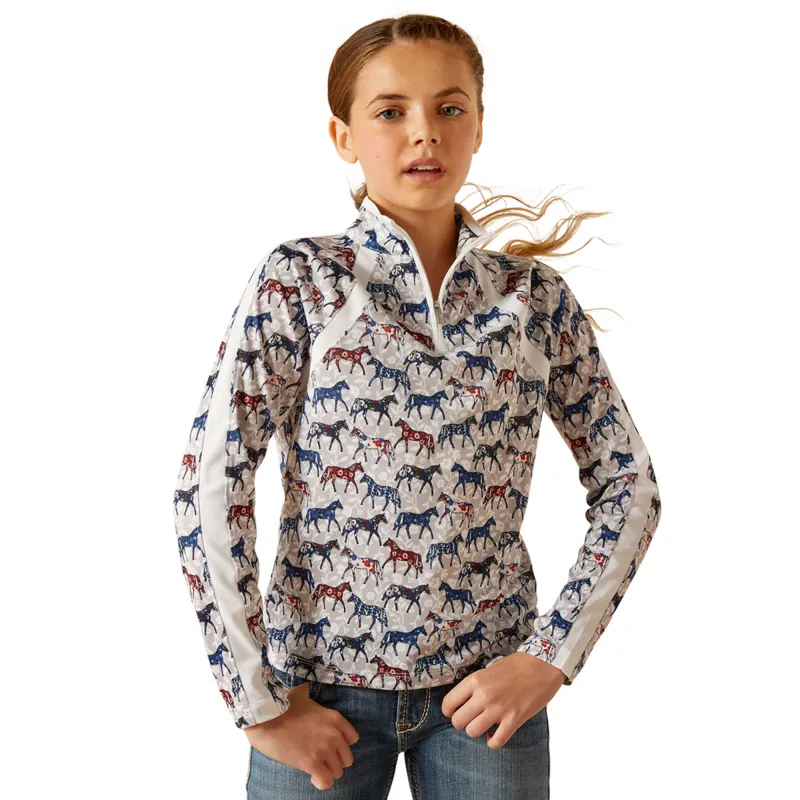 Ariat Youth Sunstopper 3.0 Base Layer - Painted Ponies