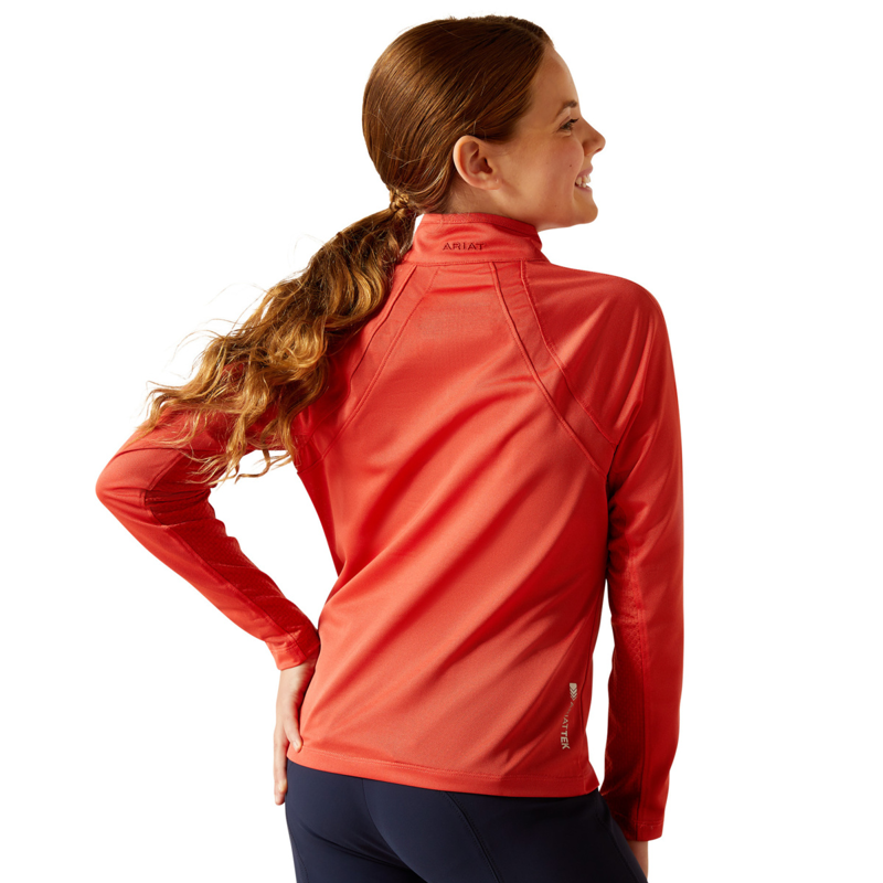 Ariat Youth Sunstopper 3.0 Base Layer - Baked Apple-1