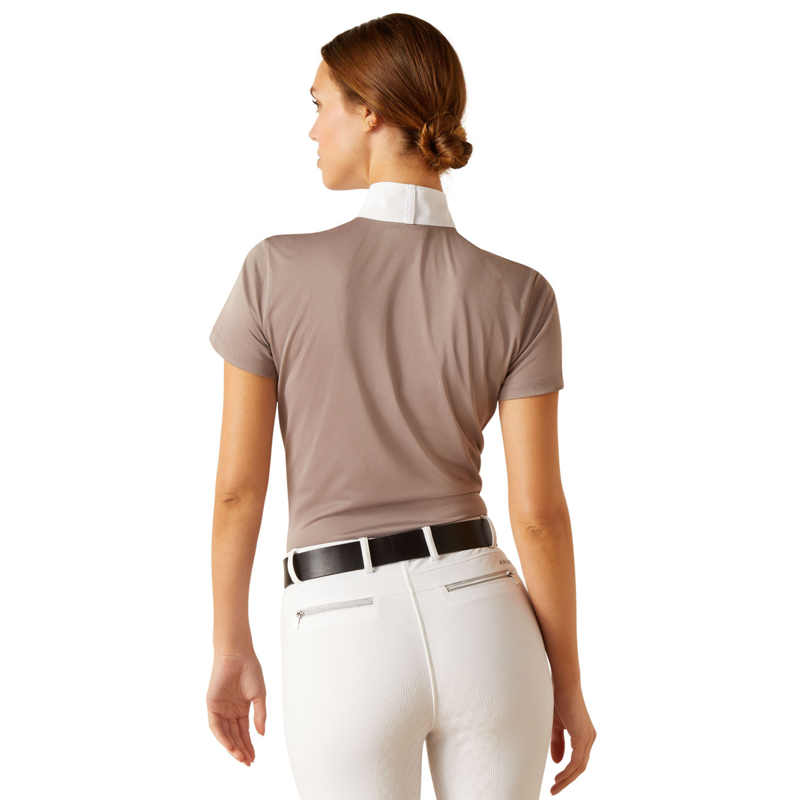 Ariat Women's Aptos Short Sleeve Show Shirt - Zinc-1