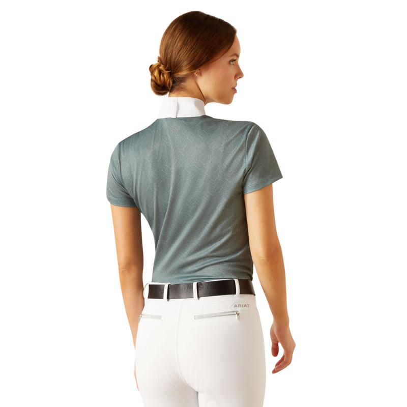 Ariat Women's Aptos Show Shirt - North Atlantic Bit Emboss-1