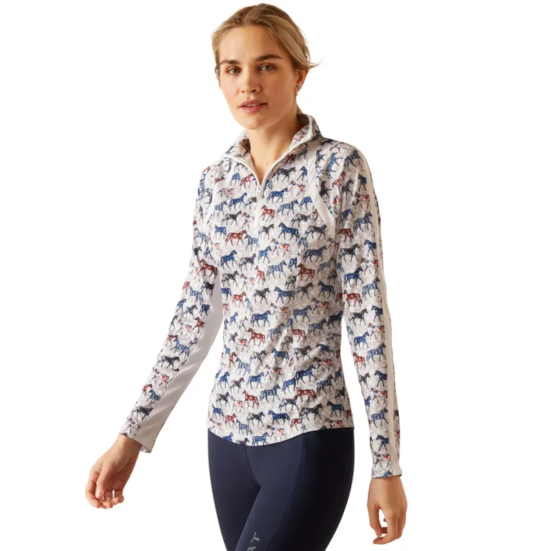 Ariat Women's Sunstopper 3.0 Base Layer - Painted Ponies