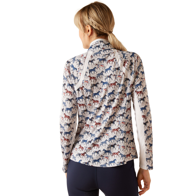Ariat Women's Sunstopper 3.0 Base Layer - Painted Ponies-1