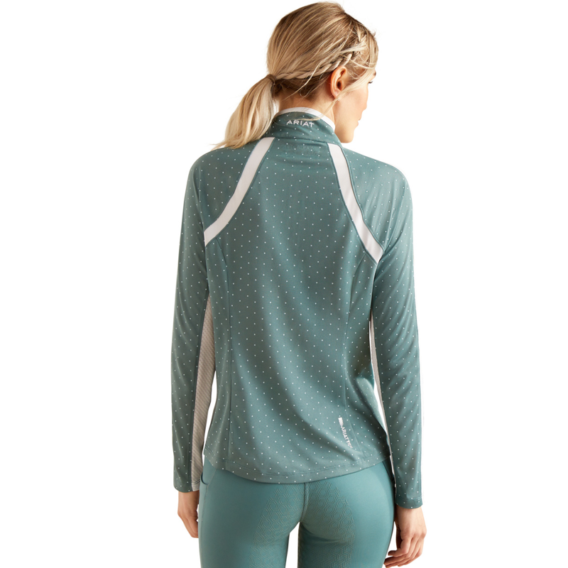 Ariat Women's Sunstopper 3.0 Base Layer - North Atlantic Dot-1
