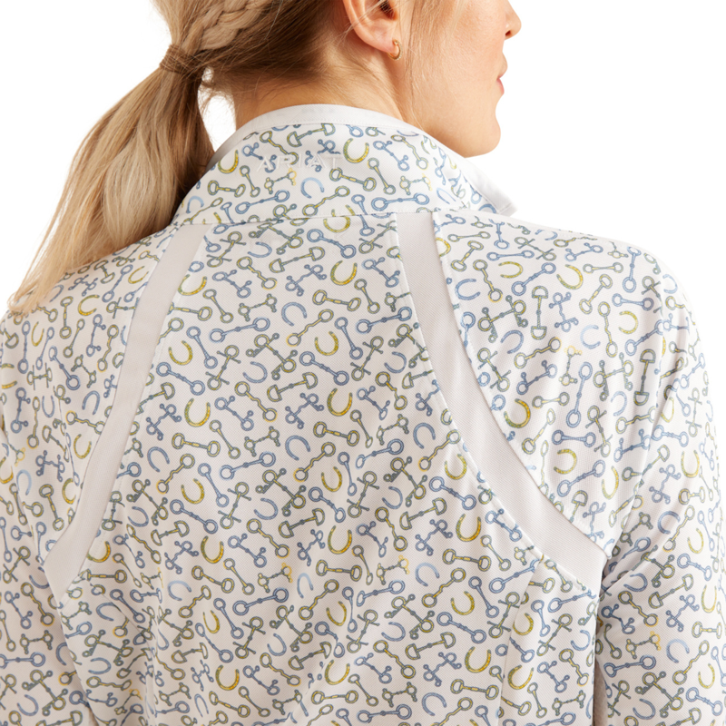 Ariat Women's Sunstopper 3.0 Base Layer - White Bits And Shoes-3