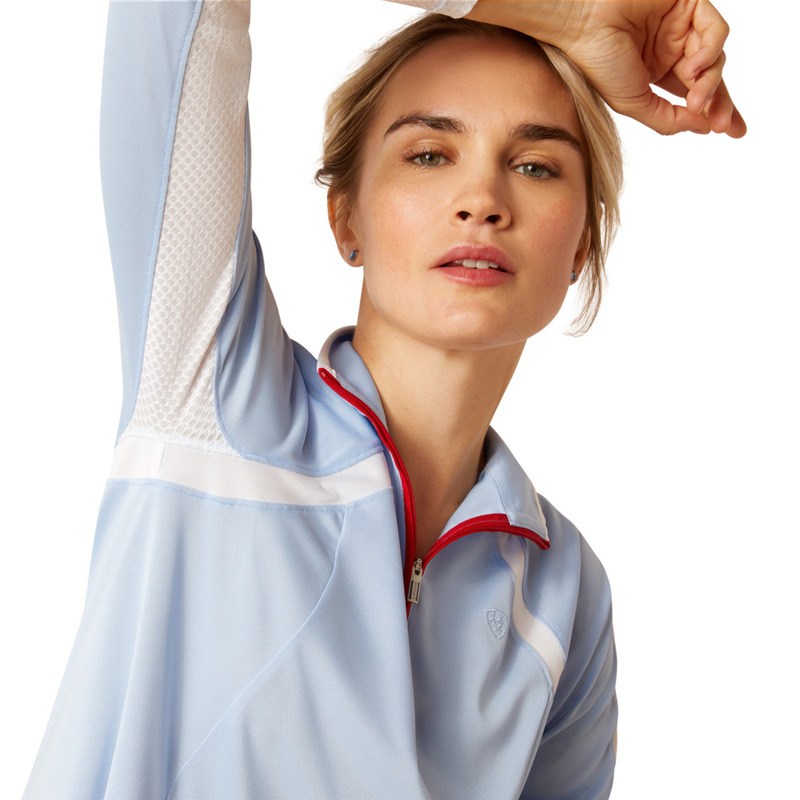 Ariat Women's Sunstopper 3.0 Base Layer - Chambray Blue-2