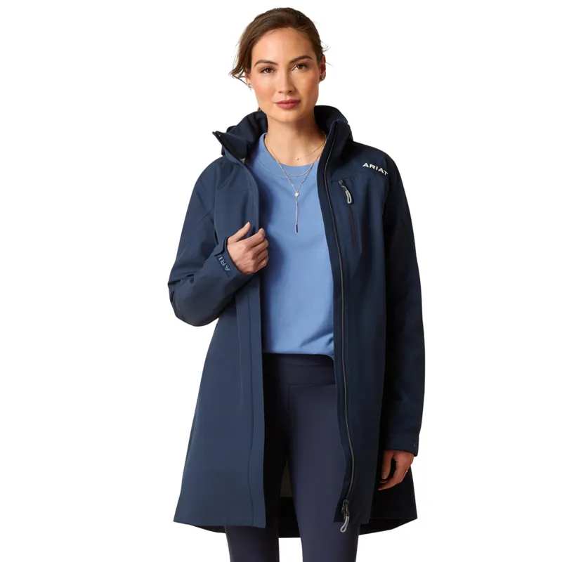 Ariat Women's Costal Long H20 Parka - Navy Eclipse