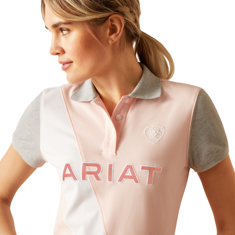 Ariat Women's Taryn Polo - Blushing Rose-2