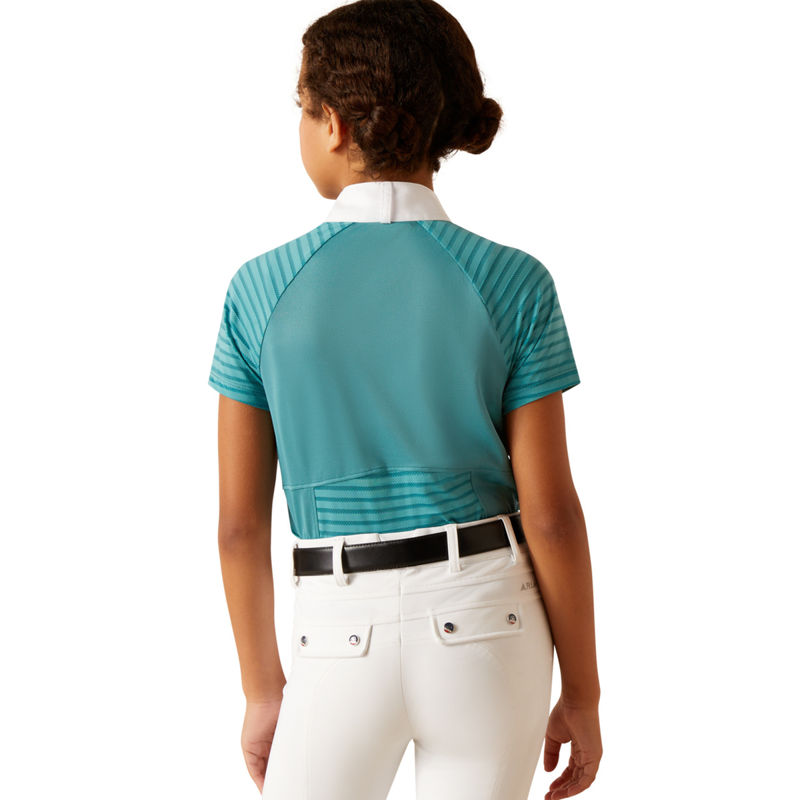 Ariat Youth Aptos Vent Show Shirt - Brittany Blue-1