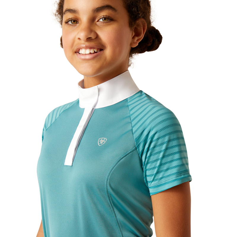 Ariat Youth Aptos Vent Show Shirt - Brittany Blue-2
