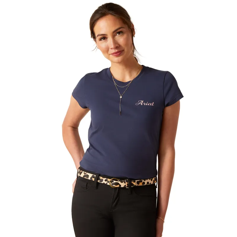 Ariat Women's Pretty Shield T-Shirt - Navy Eclipse