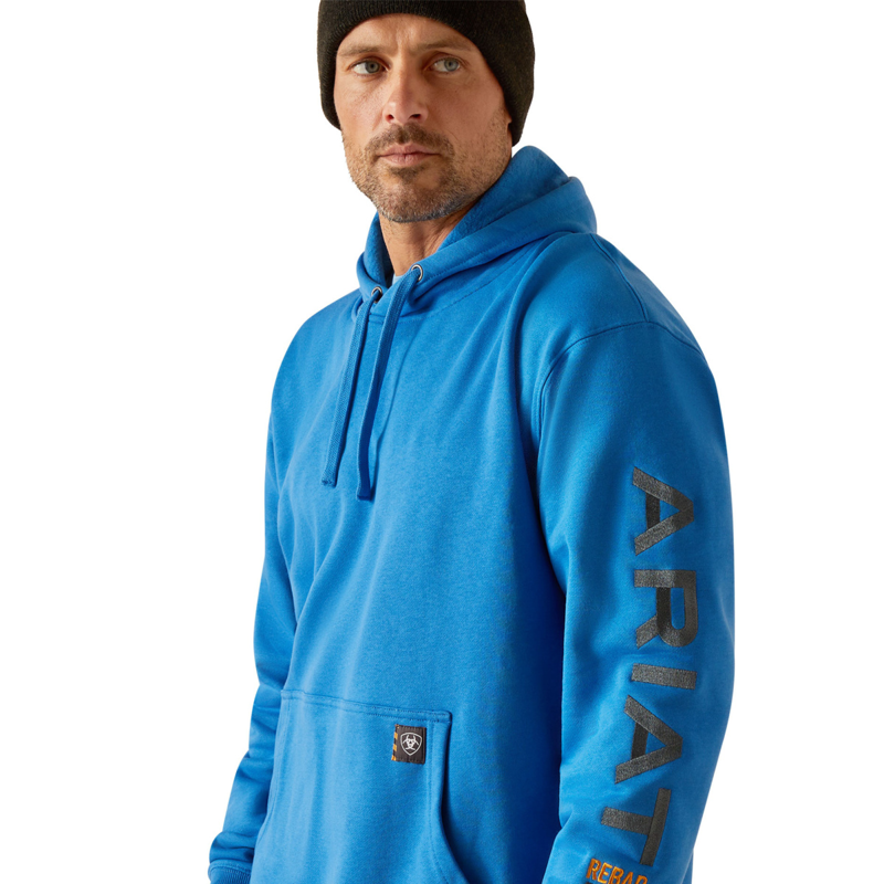 Ariat Men's Rebar Graphic Hoodie - Campanula-2