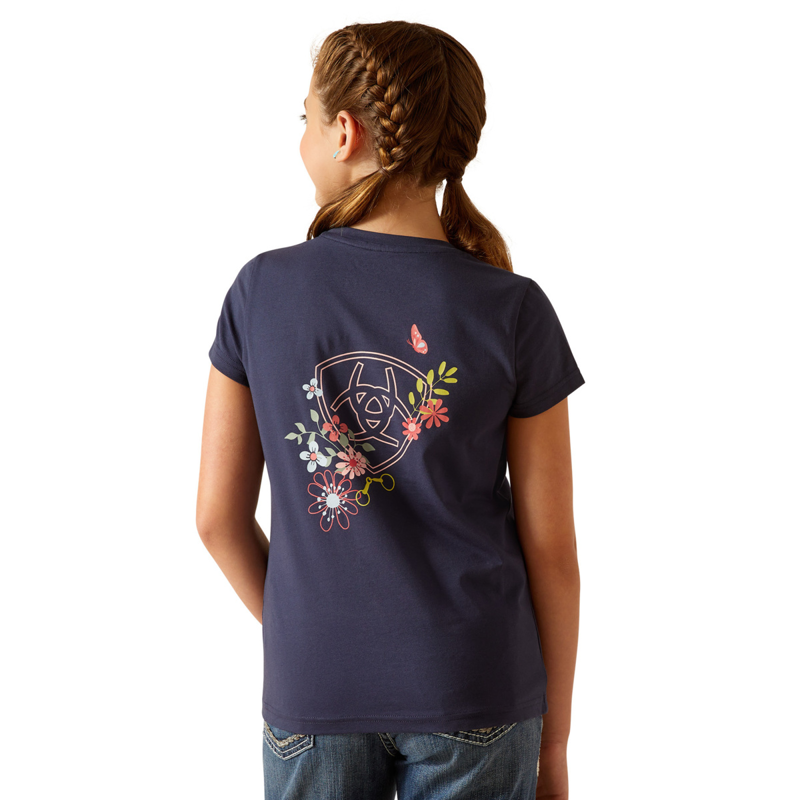 Ariat Youth Pretty Shield T-Shirt - Navy Eclipse-1