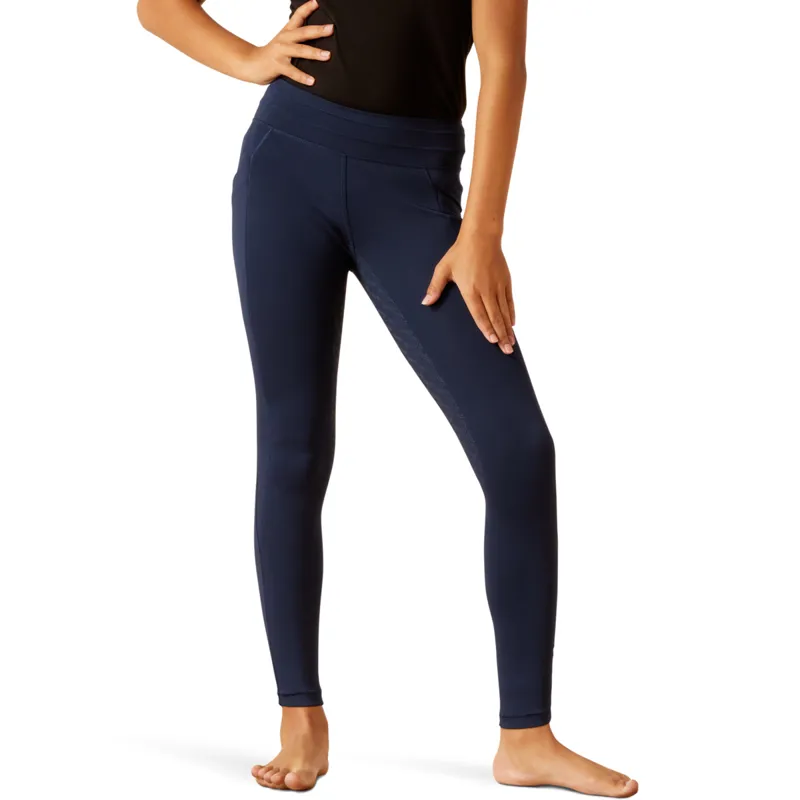 Ariat Youth Eos 2.0 Full Seat Tights - Navy