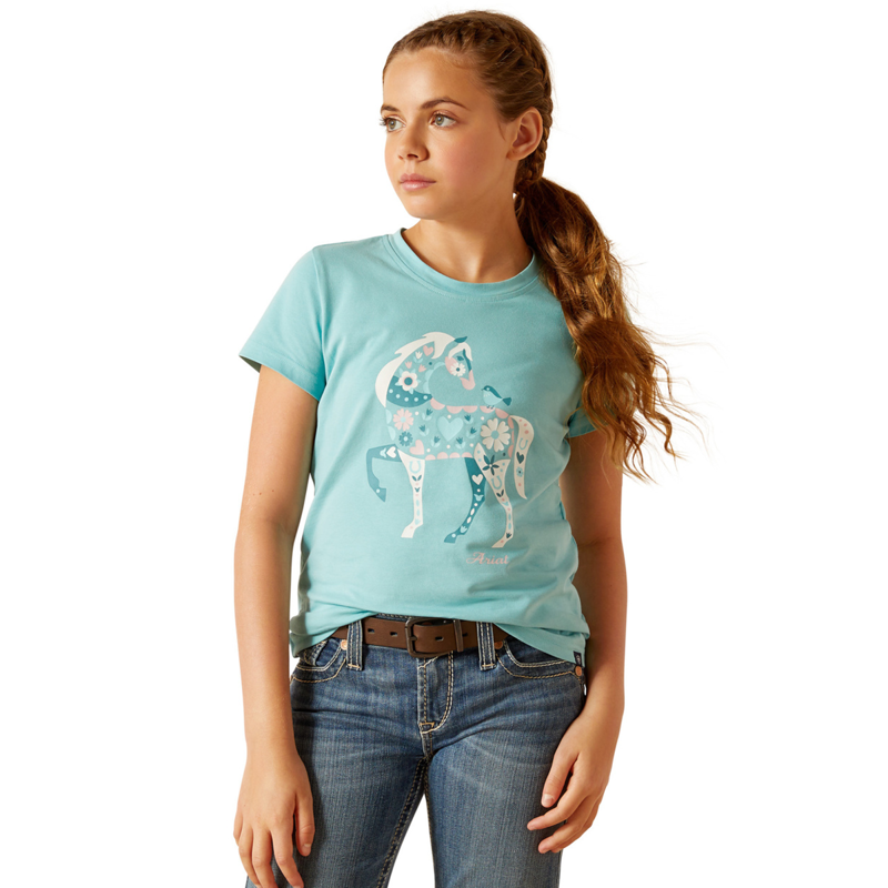 Ariat Youth Little Friend T-Shirt - Marine Blue-1