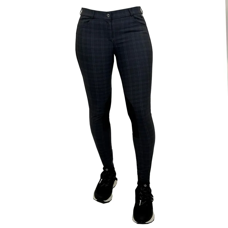 John Whitaker Liza Woven Breeches - Grey Check