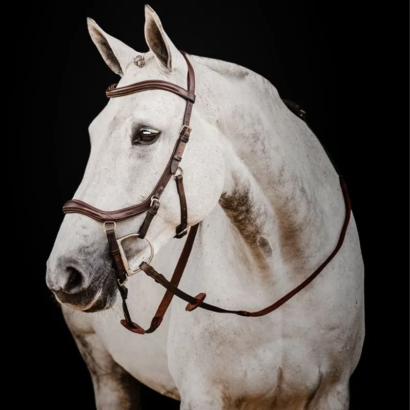 Horseware Micklem 2 Deluxe Competition Bridle With Reins - Dark Havana