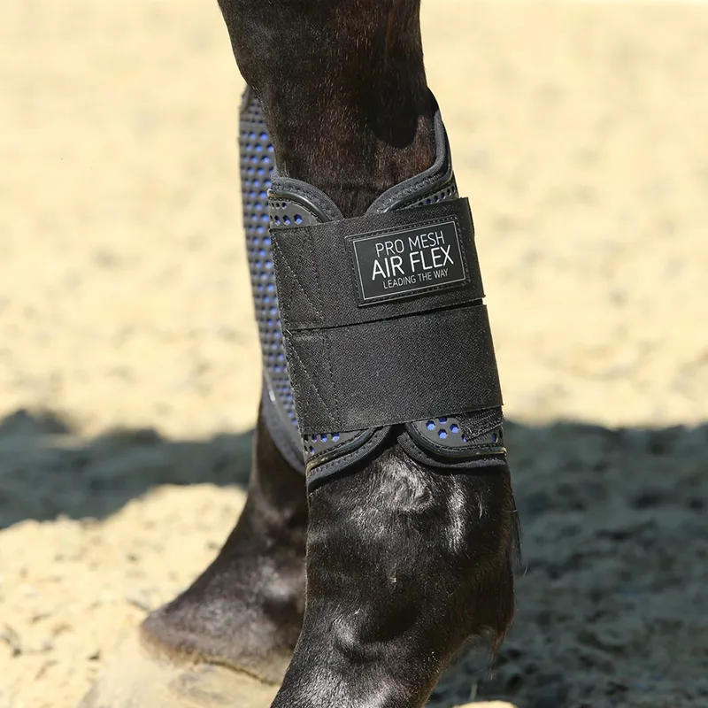 KM Elite Pro Mesh Hybrid Brushing Boot - Black/Electric Blue