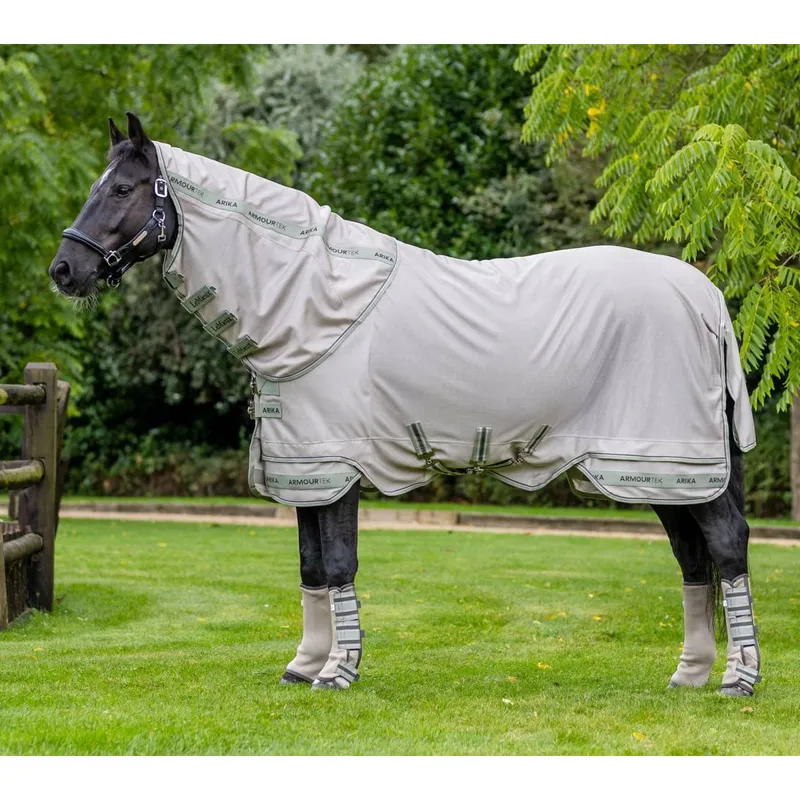 LeMieux Arika Armour-Tek Fly Rug - Stone/Fern-1
