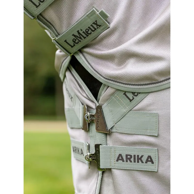 LeMieux Arika Armour-Tek Fly Rug - Stone/Fern-3