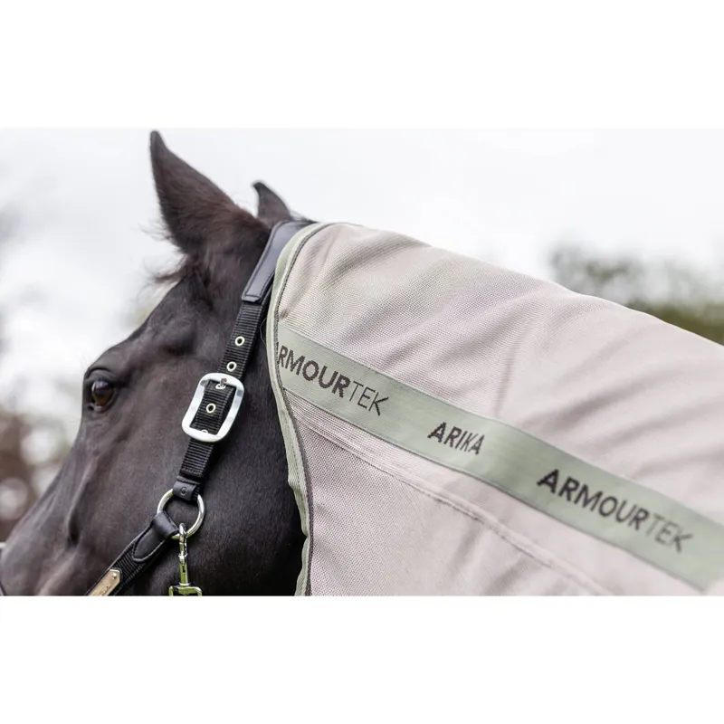 LeMieux Arika Armour-Tek Fly Rug - Stone/Fern-5