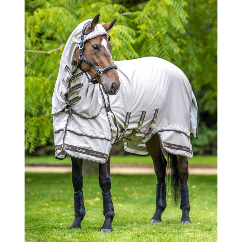 LeMieux Kudos Sweet Itch Rug - Stone-1