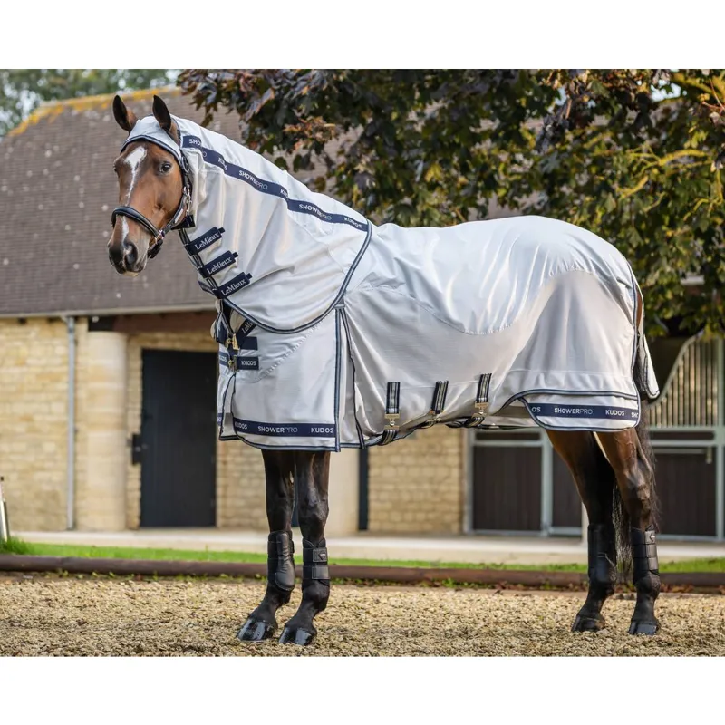 LeMieux Kudos Shower Pro Waterproof Fly Rug - Grey