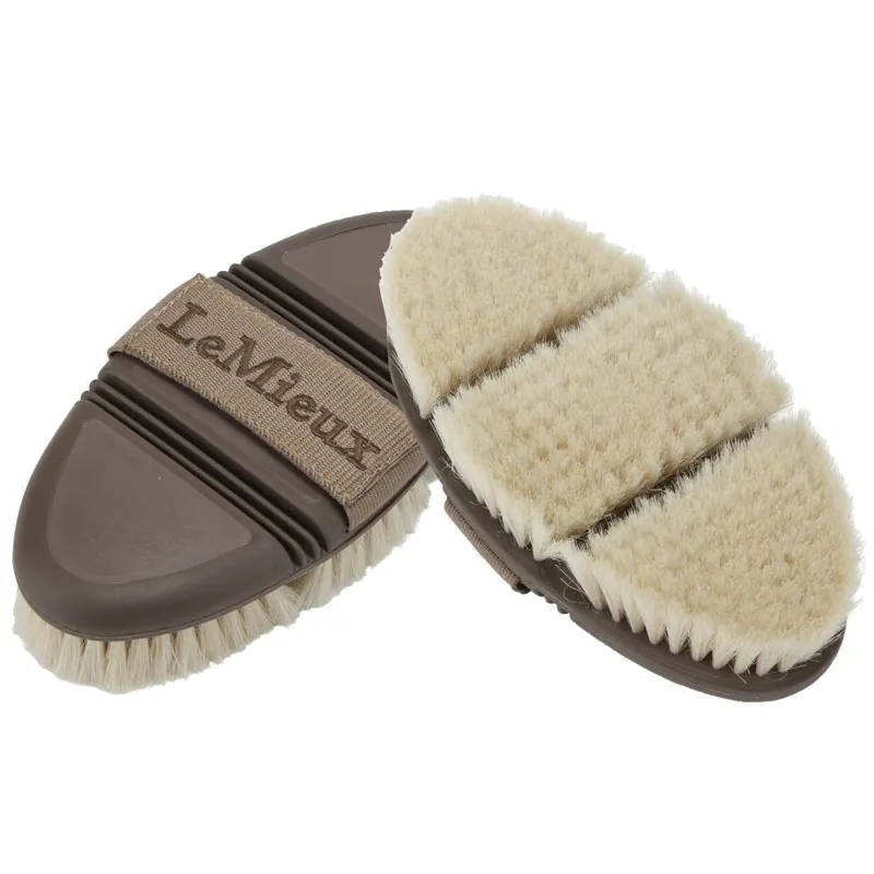 LeMieux Flexi Goat Hair Body Brush - Walnut