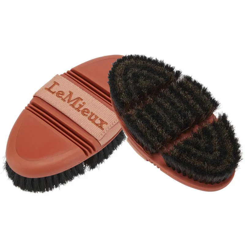 LeMieux Flexi Goat Hair Body Brush - Apricot