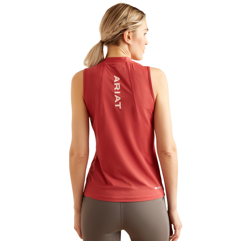 Ariat Women's Hailey Sleeveless Base Layer - Garnet Rose-1