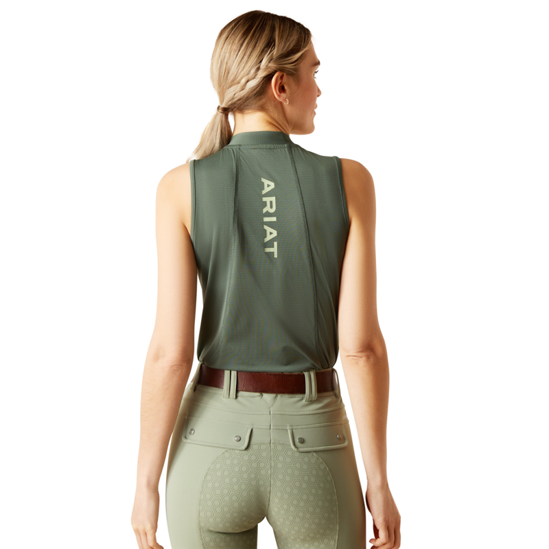 Ariat Women's Hailey Sleeveless Base Layer - Duck Green-1