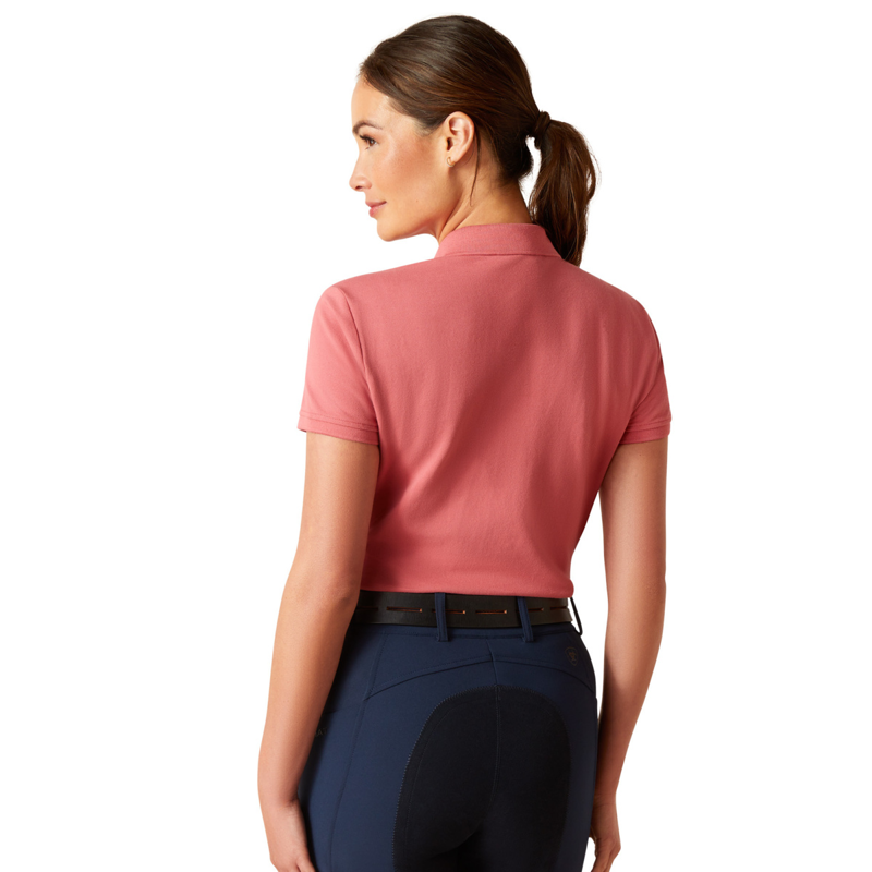 Ariat Women's Prix 2.0 Polo Shirt - Slate Rose-1