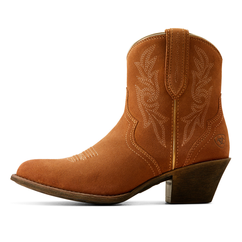 Ariat Women's Harlan Western Boot - Walnut Suede-1