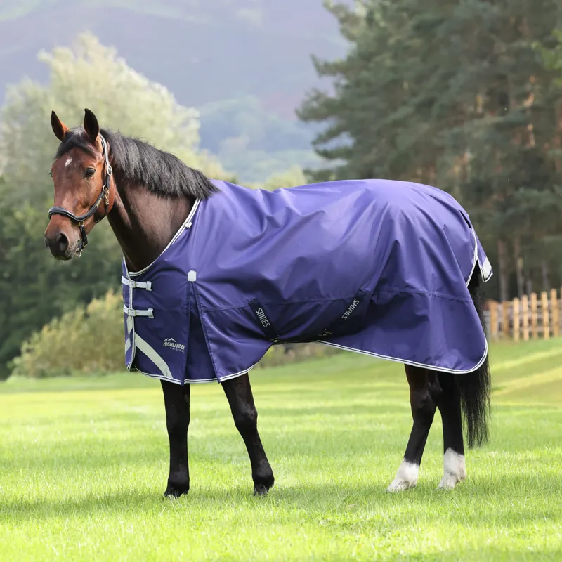 Shires Highlander Original Lite Turnout Rug - Navy