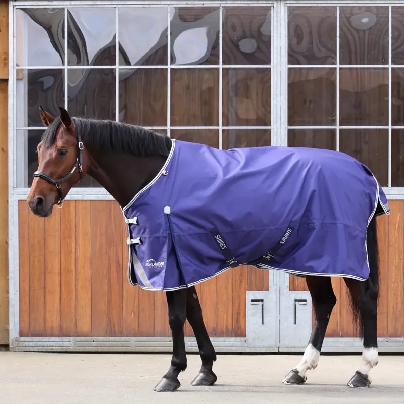 Shires Highlander Original Lite Turnout Rug - Navy-1