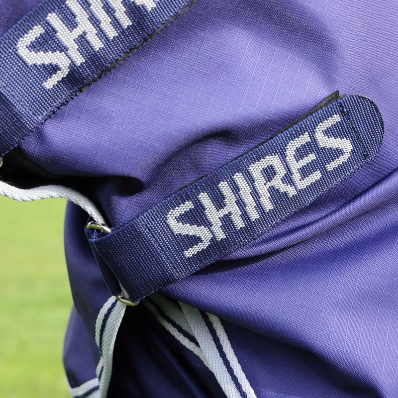Shires Highlander Original Lite Turnout Rug And Neck Set - Navy-2