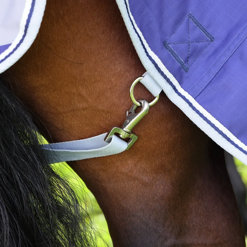 Shires Highlander Original Lite Turnout Rug And Neck Set - Navy-5