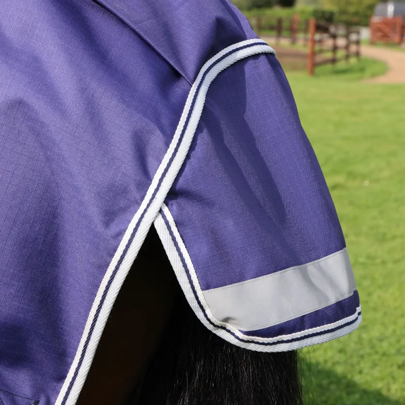 Shires Highlander Original Lite Turnout Rug And Neck Set - Navy-6