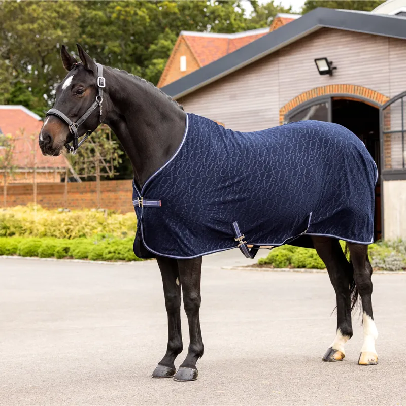 LeMieux Arika Monogram Fleece Rug - Navy