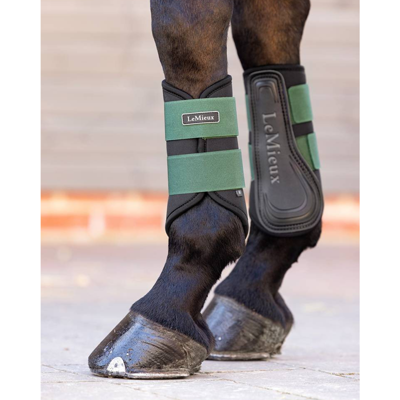 LeMieux Grafter Brushing Boot - Hunter Green-3