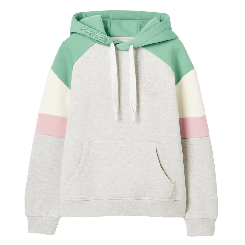Joules Milbourne Ladies Pullover Hoodie - Grey Marl