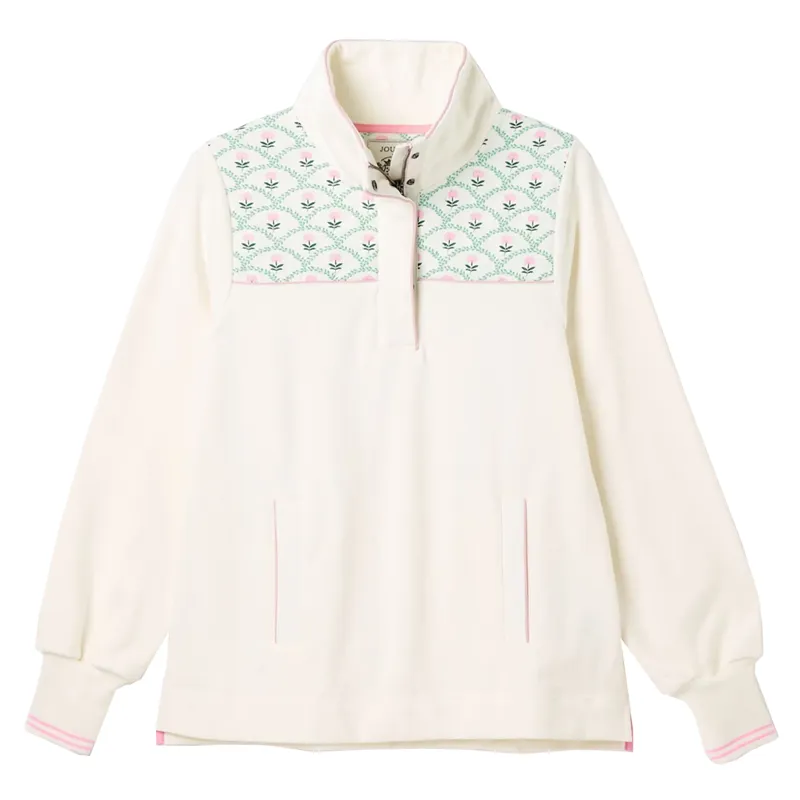 Joules Burnham Ladies Jersey Relaxed Fit Sweatshirt - Cream
