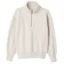 Joules Racquet Ladies Half Zip Sweatshirt - Cream Marl