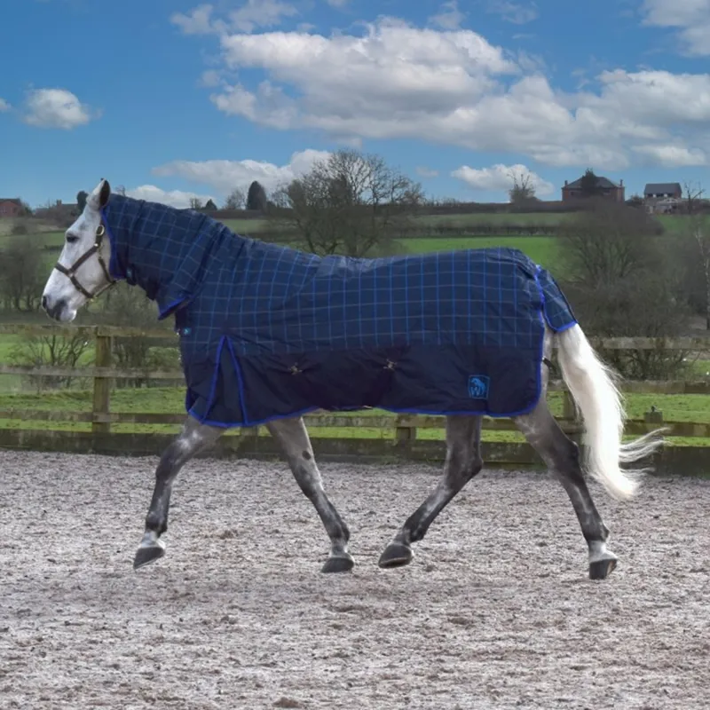 John Whitaker Noah 200g Combo Turnout Rug - Navy/Blue