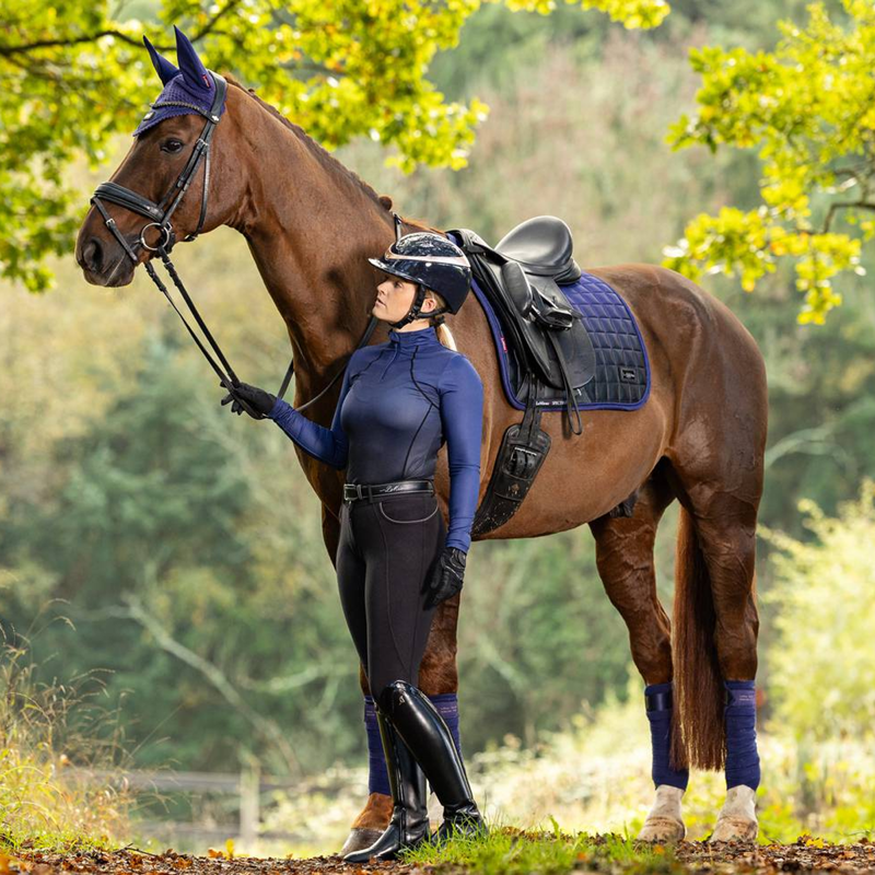 LeMieux Spectrum Fly Hood - Ink Blue-2