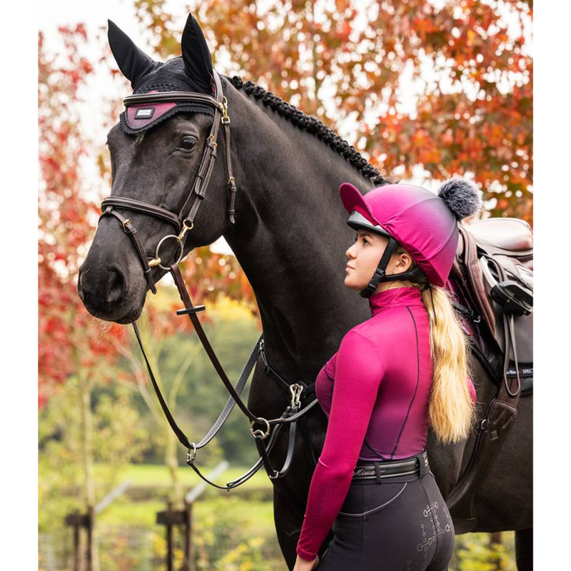 LeMieux Spectrum Fly Hood - Mulberry-1