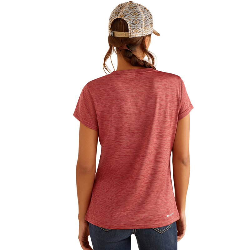 Ariat Women's Laguna Short Sleeve Top - Sun-Dried Tomato-1